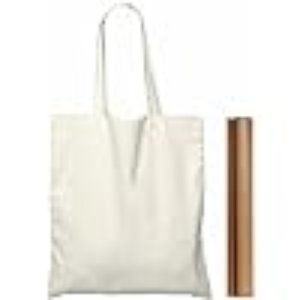 NPBAG Natural Cotton Tote Bag with 1 pc of PTFE Teflon Sheet included